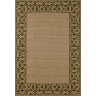 Art Carpet Plymouth Collection Intention Flat Woven Indoor/Outdoor Area Rug Brown/Black 2'7 x 4'1 